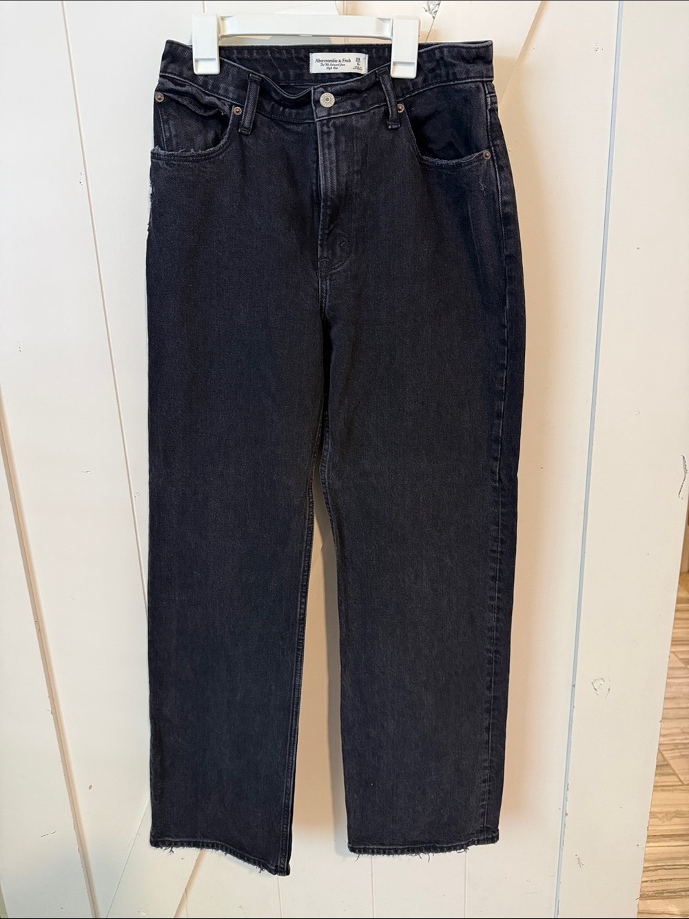 Women’s Abercrombie Black Straight-Leg Jeans